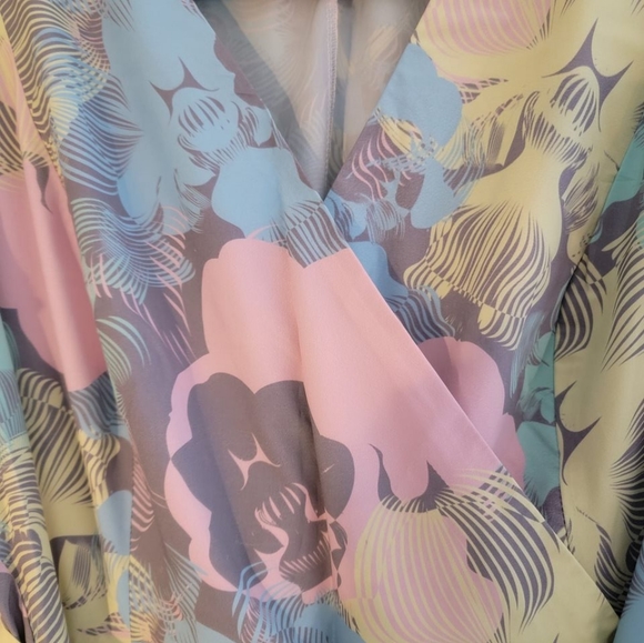 Easter Maxi Dress Size 1X - Picture 4 of 7